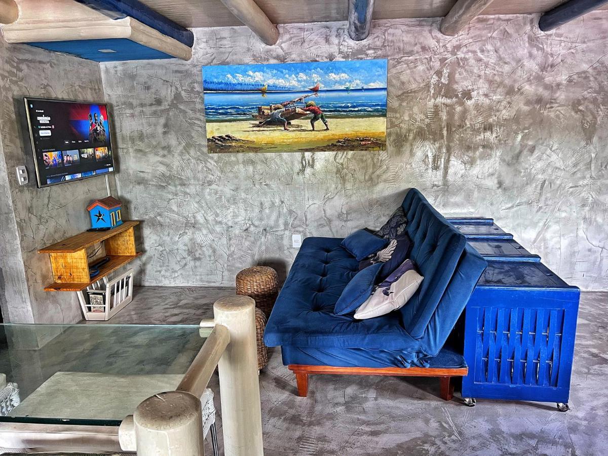 Casinha Azul Caraiva - Casa Completa Na Beira Do Rio Βίλα Εξωτερικό φωτογραφία